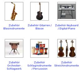 Zubehör nach Instrumentengruppen