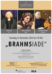 «Brahmsiade« - Lieder, Kammermusik und Klaviermusik von Johannes Brahms