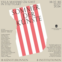 Sommer der Künste: Villa Massimo zu Gast in Stuttgart - Lange Nacht der Literatur