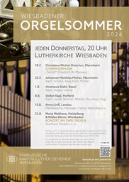 Wiesbadener Orgelsommer 2024  Abonnement