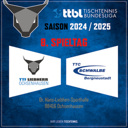 TTF Liebherr Ochsenhausen vs. TTC Schwalbe Bergneustadt