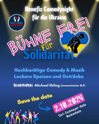 Bühne frei für Solidarität - Benefiz Comedynight für die Ukraine