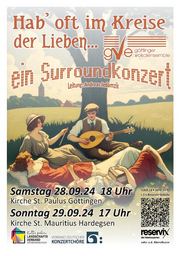 "Hab oft im Kreise der Lieben..." - ein Surroundkonzert