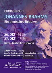 Chor KressCendo e. V.: "Ein deutsches Requiem" von Johannes Brahms - SAMSTAG