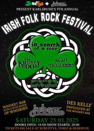 Irish Folk Rock Festival 9 - in search of a rose, The Krusty Moors, Sean McGurrin Special Guest: Dave Flynn