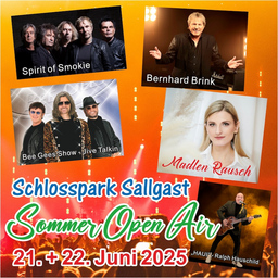 Schlosspark Sallgast Sommer Open Air mit Spirit of Smokie und Bee Gees Show - Jive Talkin