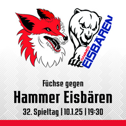 32. Spieltag: Füchse Duisburg - Hammer Eisbären