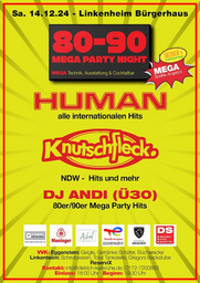 2. MEGAPARTYNIGHT - Human, Knutschfleck und DJ Andi