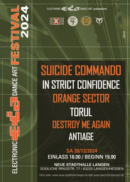 Electronic Dance Art Festival 2025 - Suicide Commando, Welle:Erdball, Das Ich, Leaether Strip und mehr