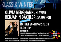 Matinee mit Olivia Bergmann & Benjamin Bächler - Klassik Winter