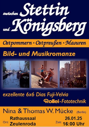 Zwischen Stettin und Königsberg - eine Bild- und Musikromanze