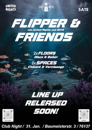 Flipper & Friends - United Nights & Sate Club Night