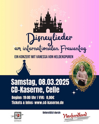 Disneylieder am internationalen Frauentag - Ein Konzert mit Vanessa von HeldenSpuren