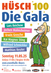 Hüsch100 - die Gala - mit Kai Magnus Sting, Jochen Malmsheimer u.v.m.